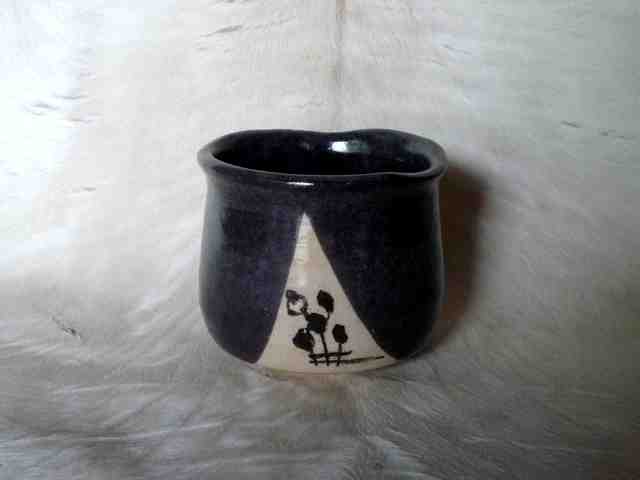 織部菊文茶碗手習写し No.03