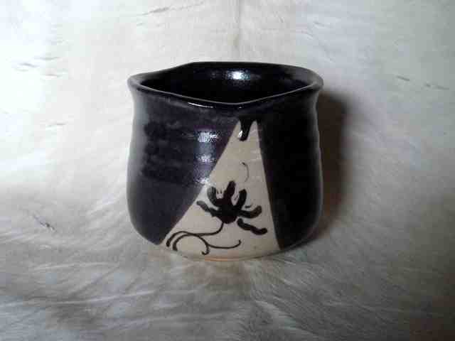 織部菊文茶碗手習写し No.01