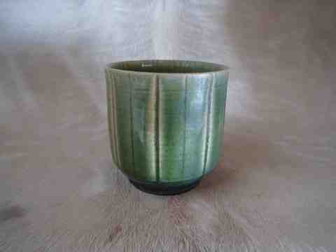 織部縞文様湯飲み